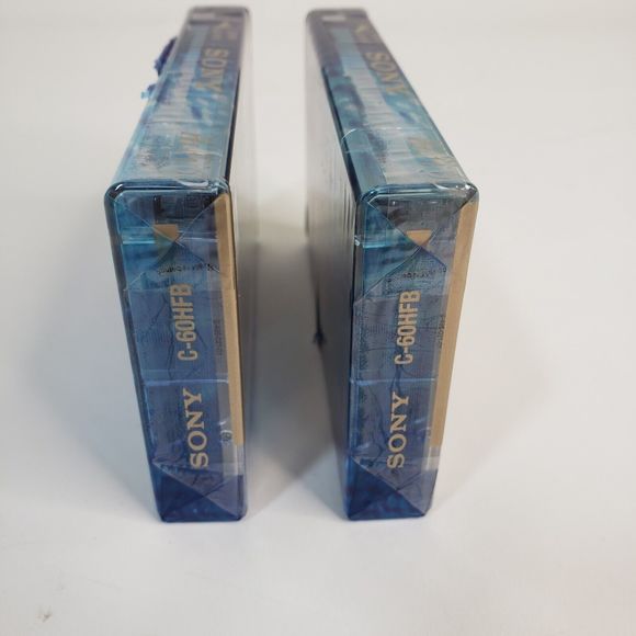 2 New Sealed Sony Hi Fi Blank Audio Cassette Tapes 60 Min Normal Bias - Picture 4 of 6
